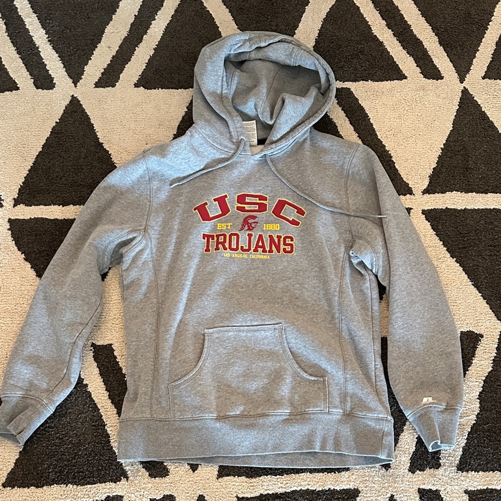 Russell Athletic Gray USC Trojans Hoodie
